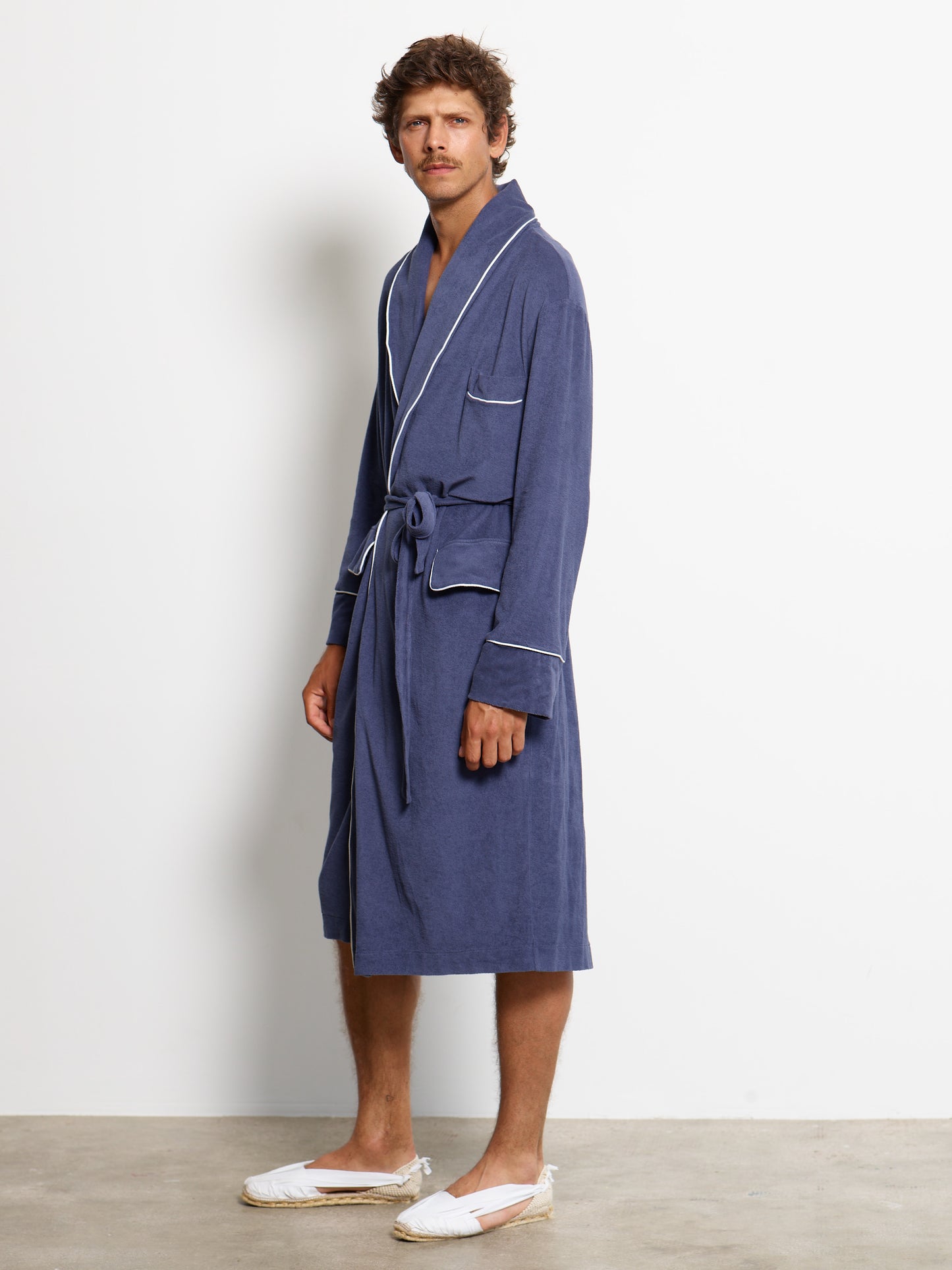 LONG DRESSING/BATHROBE NAVY