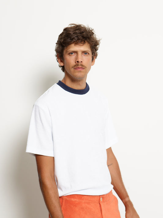 CONTRAST T-SHIRT OFF WHITE