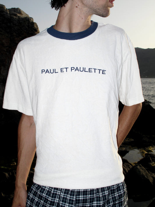 CONTRAST T-SHIRT OFF WHITE